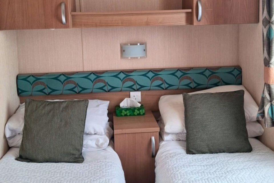 2013 Swift Bordeaux Twin Bedroom